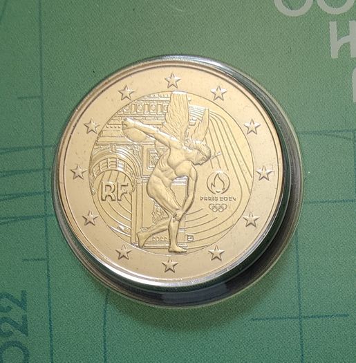 France 2 Euro Base Metals Brilliant Uncirculated Coin 2022 - Olympic Games Paris 2024 - 2 Euro Commemorative Coin