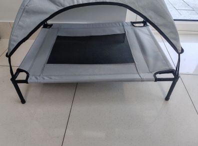 New dog bed with sun canopy