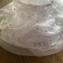 White organza wedding hat Image 6