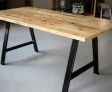 Solid Wood Reclaimed Dining Table PRICE DROP