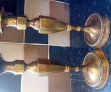 Brass plated candle sticks