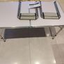 KADAX Folding Camping Table Set with 4 Chairs, White, Travel Case Included Image 3