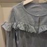 NEXT girls denim effect top Image 2