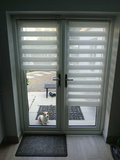 French doors with frame
