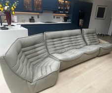 Italian Leather three piece sofa