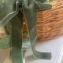 ShabbyChic French Basket with beautiful velvet to touch battery powered roses Image 2