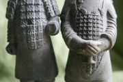 Vintage Terracotta Army Chinese Warrior Soldier Small Figurine Statue Figure