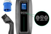 EV Charger Type 2 Switchable 8/16/24/32A 1 Phase Portable EV Charging Box Cable IEC 62196-2 for EVSE Electric Vehicle for Audi