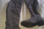 Grey Long Boots