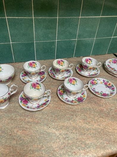 Tea Set - Queen Anne Fine Bone China -Autumn Glory