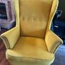 Yellow IKEA Strandmon wing chair Image 4