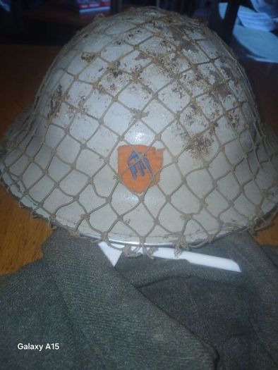 Original Irish Army uniform, Helmet  and Greatcoat  1940s/50s