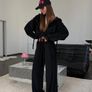 sports suit black, grey melange Image 3