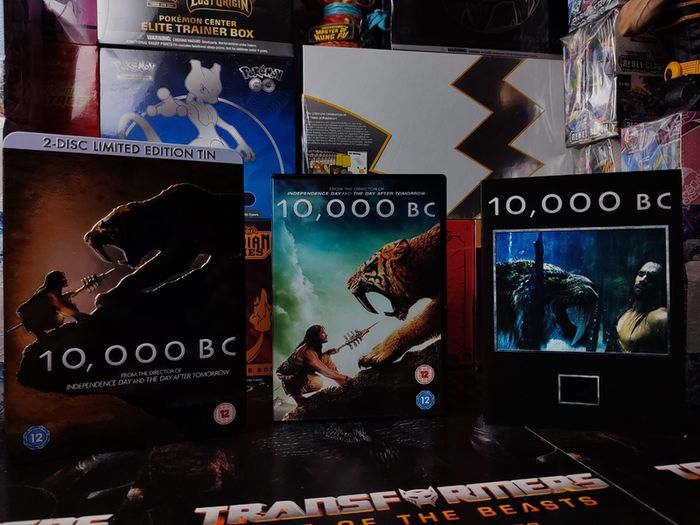 10,000 B.C. ! DVD ! 2 Disc Limited Edition Tin / Steelbook ! with Real Studio Film Slide ! 2008 !