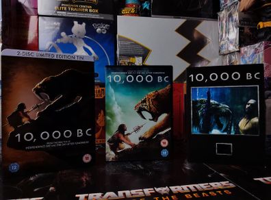10,000 B.C. ! DVD ! 2 Disc Limited Edition Tin / Steelbook ! with Real Studio Film Slide ! 2008 !
