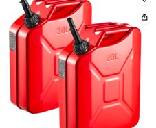 2x Metal Fuel Container 20l