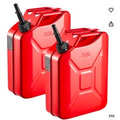 2x Metal Fuel Container 20l
