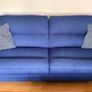 Navy 3 Seater, 2 Seater and Armchair for sale Image 3