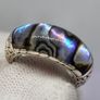 Sterling silver (Sz: M) Abalone Shell Ring Sterling Silver 0.01 ct, Silver Wt. 5.2 Gms 0.010 Ct. Image 2