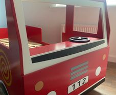 Fire engine bed - single bed size - like new condition
