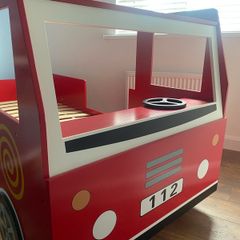 Fire engine bed - single bed size - like new condition