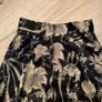 Gorgeous MS satin black with golden flowers skirt S Image 5