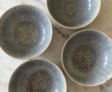 Denby Halo Grey/Blue Speckled Cereal Bowls Set of 4