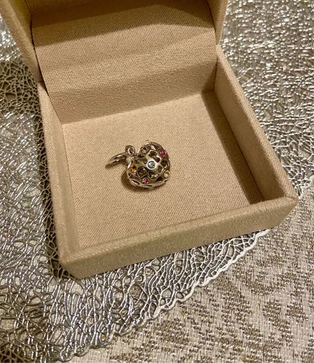 STERLING SILVER heart pendant charm brand new in box