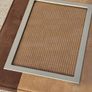 Pair of Photo Frames Vintage Style and Modern Suede Leather Look Image 3