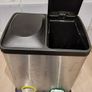 Dual Compartment Recycling Pedal Bin. Soft Close Image 3