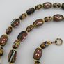 Antique Venetian style Tiny Floral & Eyes Glass Beads Necklace Image 4
