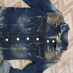 Jeans/Denim rhinestone jacket