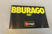 Burago Model Cars Catalogue Year 1987