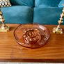 Vintage Art Deco Pink Depression Glass Float Flower Bowl Centrepiece with Frog Image 10