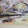 "Bridge at Laragh" Watercolour by Michael Walsh - Signed and dated Image 8