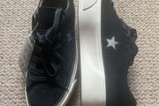 Black suede One star platform converse Size 4.5 EU 37