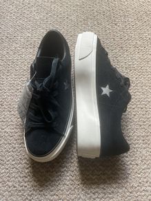Black suede One star platform converse Size 4.5 EU 37