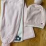 Baby Pink Le Chic Girls Hat & Scarf Image 5