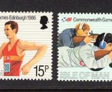 1986 Isle of Man Commonwealth Games Edinburgh Commemorative Stamp Mint Never Hinged (MNH)