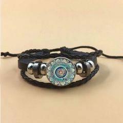 Adjustable Wristband / Bracelet with Boho Charm