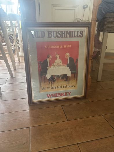 Vintage Bushmills print