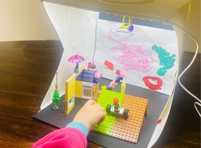 Kids Led Light Lego Display Stage Studio Box - 3 Sizes Available!