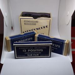 Early 20th Century " Stereofilms Bruguiere Stereoscope" with Slides