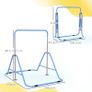 Kids Gymnastic Bar, with Adjustable Height, Foldable Horizontal Bars - Blue Image 2