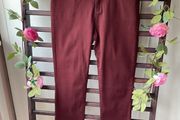 jeans burgundy straight leg jeans size 10 Dunnes stores