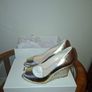 LK Bennett Estella Gold Wedges Size 6 Image 2