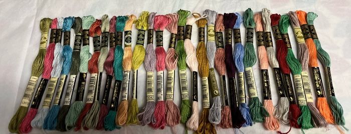 30 DMC Embroidery thread skeins