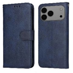 For Apple iPhone 17 Pro Max Premium Aokus Wallet Case Blue