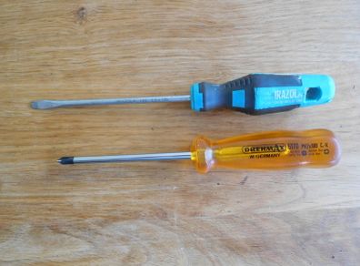 Flathead and philips screwdriver