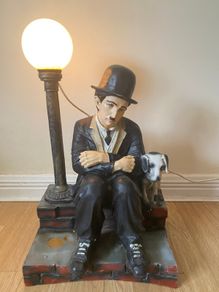 Vintage Charlie Chaplin Lamp